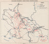 BOSNIA HERZEGOVINA. Proleterskih. Bosnian Krajina brigade.Sarajevo 1942 1957 map