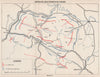 BOSNIA HERZEGOVINA. Enemy (Axis) offensive on Kozara. Banja Luka 1942 1957 map