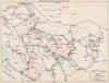 YUGOSLAVIA. Fighting from 15 November 1942-15 January 1943. Banja Luka 1957 map