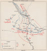 BOSNIA HERZEGOVINA. Counterstrikes in Gornji Vakuf (3-5 March 1943)  1957 map