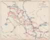 BOSNIA HERZEGOVINA. The Battle of Neretva (February-March 1943)  1957 old map