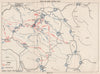 YUGOSLAVIA. Battle of the Drina (April 1943) . Sarajevo Pljevlja Niksic 1957 map