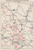 EASTERN BOSNIA. Counteroffensive 17 June-7 July 1943. Tuzla Sarajevo 1957 map