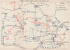 CROATIA.Operation Braun.Psunj-Papuk.Slavonia April 1943.Slatina.Pozega 1957 map
