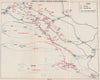 CENTRAL DALMATIA. October-Nov 1943. Split Hvar Brac Peljesac Croatia 1957 map