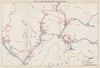 MONTENEGRO. Operations in valley of Tara & Lim October 1943. Matesevo 1957 map