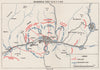 BOSNIA HERZEGOVINA. Liberation of Tuzla 29 September-2 October 1943 1957 map
