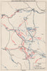 SERBIA. Combat operations. Sandzak. October/November 1943. Prijepolje 1957 map