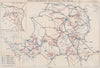 BOSNIA HERZEGOVINA. 3 January-14 Feb 1944. Zadar Banja Luka Dalmatia 1957 map