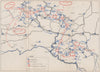 SLOVENIA. Penetration of 14 Division in Styria (February 1944) . Celje 1957 map