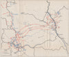 YUGOSLAVIA. Andrijevica breakthrough. Serbia Jul-Aug 1944. Berane Raska 1957 map