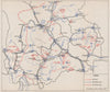 MACEDONIA.Effect of Bulgaria capitulation Aug-Sept 1944. Skoplje Prilep 1957 map