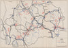 MACEDONIA. Skoplje Veles Prilep Strumica. 9 September-15 October 1944 1957 map