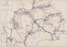 LIBERATION OF MACEDONIA. 8 Oct-20 Nov 1944.Veles Prilep Skolje Strumica 1957 map