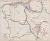 LIBERATION WESTERN SERBIA KOSOVO METOHIJA. Q4-1944. Kraljevo Pristina 1957 map