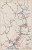 MONTENEGRO. Final Battles September-December 1944. Podgorica Sandzak 1957 map