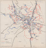 CROATIA. Knin Operation (26 November-4 December 1944)  1957 old vintage map