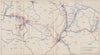 BOSNIA HERZEGOVINA.Combat operations Sana Banja Luka Prijedor Sept 1944 1957 map
