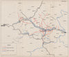 BOSNIA HERZEGOVINA. Visegrad Rogatica Sarajevo 21 October-29 Nov 1944 1957 map