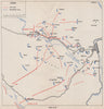 BOSNIA HERZEGOVINA. Fighting for Siroki Brijeg 11 February 1945. Mostar 1957 map