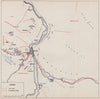BOSNIA HERZEGOVINA. The Liberation of Mostar (13 and 14 February 1945)  1957 map
