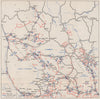 CROATIA. Lika-Primorje March-April 1945.Otocac Bihac Gospic Ogulin Senj 1957 map