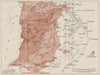 CENTRAL TUNISIA. WW2 ROYAL NAVY INTELLIGENCE MAP 1945 old vintage chart