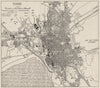TUNIS. Town plan. Tunisia. WW2 ROYAL NAVY INTELLIGENCE MAP 1949 old