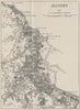 ALGIERS. Town Plan. Algeria. WW2 ROYAL NAVY INTELLIGENCE MAP 1944 old