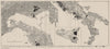 ITALY. Rock Types. WW2 ROYAL NAVY INTELLIGENCE MAP 1944 old vintage chart