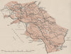 ITALY. The Southern Apennines. WW2 ROYAL NAVY INTELLIGENCE MAP 1944 old
