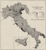 ITALY. Population changes (1901-31) . WW2 ROYAL NAVY INTELLIGENCE MAP 1944