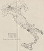 ITALY POPULATION. Towns 1000+ inhabitants. WW2 ROYAL NAVY INTELLIGENCE MAP 1944