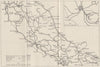 CENTRAL ITALY. Railways. WW2 ROYAL NAVY INTELLIGENCE MAP 1945 old vintage