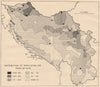 YUGOSLAVIA. Population density, 1931. WW2 ROYAL NAVY INTELLIGENCE MAP 1945