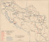 YUGOSLAVIA. Mining & mineral industries. WW2 ROYAL NAVY INTELLIGENCE MAP 1945