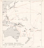 WESTERN PACIFIC. Main shipping routes 1939. WW2 ROYAL NAVY INTELLIGENCE MAP 1944