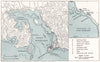 PAPAU NEW GUINEA. Port Moresby. WW2 ROYAL NAVY INTELLIGENCE MAP 1944 old