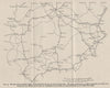 SPAIN SOUTH. Main roads. Mountain passes. WW2 ROYAL NAVY INTELLIGENCE MAP 1944