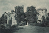 WALES. Raglan Castle 1893 old antique vintage print picture