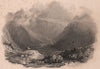 LAKE DISTRICT. Langdale Pikes, Westmoreland. Cumbria. ALLOM 1839 old print