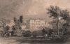NORTHUMBERLAND. Howick Hall. ALLOM 1839 old antique vintage print picture