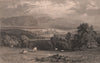 LAKE DISTRICT. Cockermouth. Cumbria. ALLOM 1839 old antique print picture