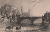 COUNTY DURHAM. Durham. ALLOM 1839 old antique vintage print picture