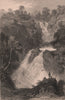 LAKE DISTRICT. Colwith Force, Westmoreland. Cumbria. ALLOM 1839 old print