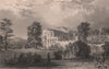 LAKE DISTRICT. Brougham hall, Westmoreland. Cumbria. ALLOM 1839 old print