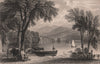 LAKE DISTRICT. Lake Windermere, from the ferry house. Cumbria. ALLOM 1839