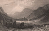 LAKE DISTRICT. Blea Tarn, Westmoreland. Cumbria. ALLOM 1839 old antique print