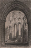 NORTHUMBERLAND. Tynemouth Priory & Castle. ALLOM 1839 old antique print