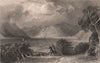 LAKE DISTRICT. Ullswater from Pooly bridge. Cumbria. ALLOM 1839 old print